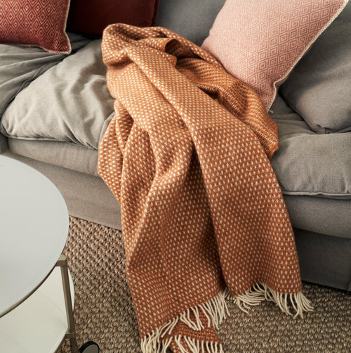 Klippan 100% wollen deken - Knut - nougat - 130x200cm - vtwonen shop