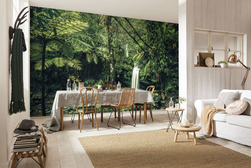 Sanders & Sanders fotobehang waterval groen - 400 x 250 cm - 612533