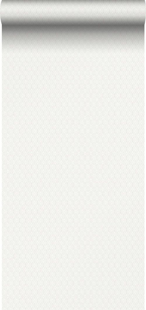 Borastapeter behang grafische verlopende wieber diamant ruit wit - 53 cm x 11.2 m - 660153 - vtwonen shop