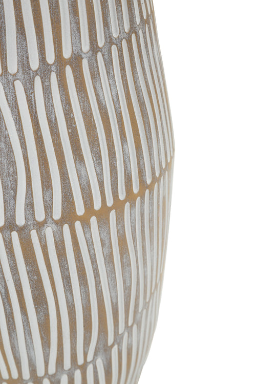 Mauro Ferretti vaas - Ø 17x47 cm - beige