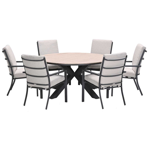 Garden Impressions tuinset Senja - Tulli - desert sand - Ø148x75 cm - 6-delig - vtwonen shop