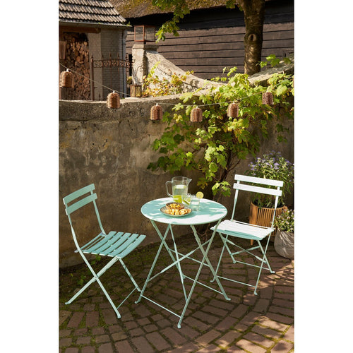 Mica Decorations Corfu Ontbijtbord - H3 x Ø21 cm - Keramiek - Grijs