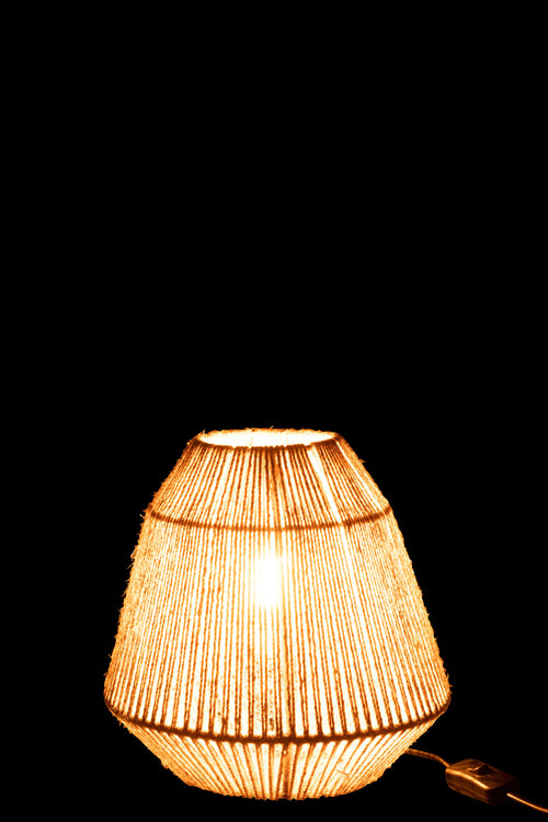J-Line tafellamp Tina - jute - beige