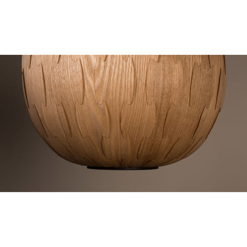 Dutchbone Bond Hanglamp Rond 40 cm Hout Naturel - vtwonen shop