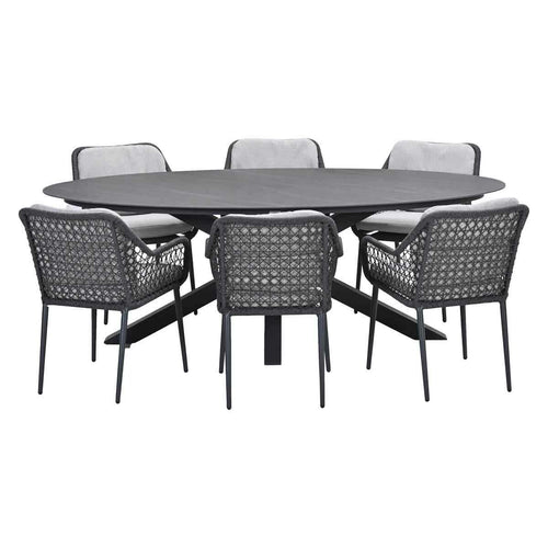 Garden Impressions tuinset Pemba - Scot - Napoli grey - 230x115 cm - 7-delig