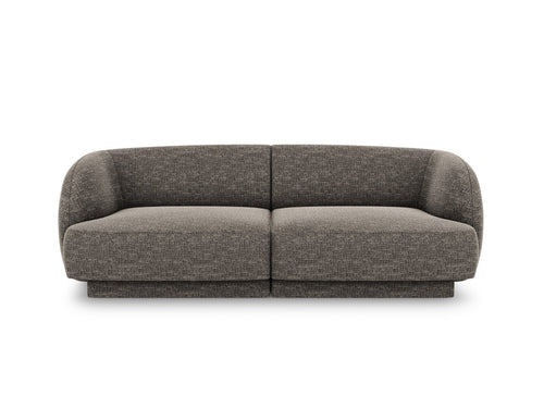 Micadoni Bank Miley 2-zits, chenille, grijs - 90x180x70cm