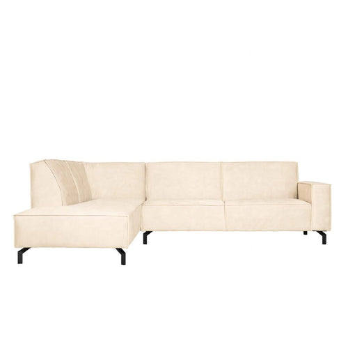 MySofa 2,5-zits Hoekbank Floris - Links Beige Velvet - 285x210x82cm