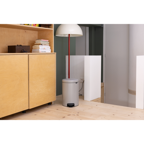 Brabantia NewIcon Pedaalemmer, 20 liter, kunststof binnenemmer - Soft Grey