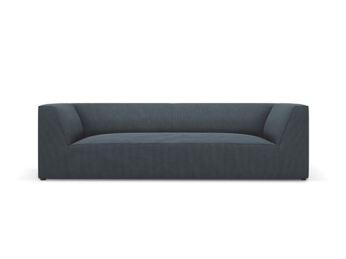 Micadoni Bank Ruby 3-zits, ribfluwelen, blauw - 93x232x69cm