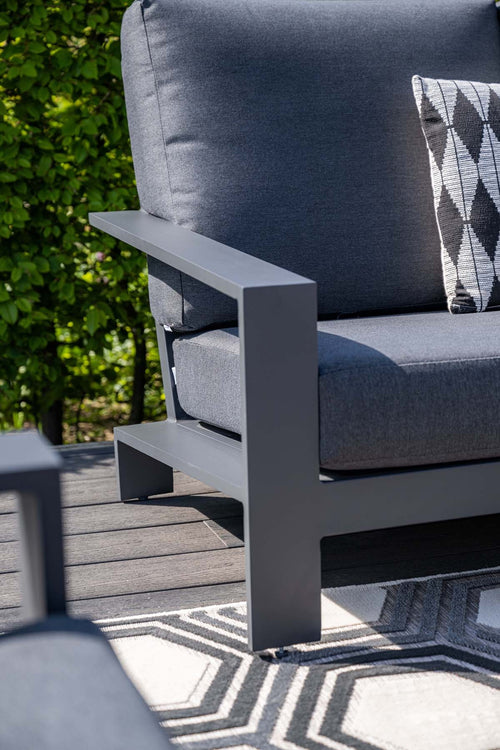 Lounge hoekbank Lincoln - met lounge fauteuil - 5-persoons