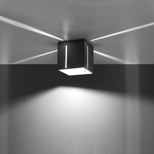 Sollux Lighting Plafondlamp PIXAR grijs - 10x10x10cm