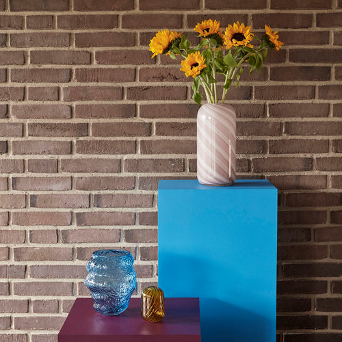 Hübsch vazen Candy - glas - ø13xh18, ø13xh26cm - vtwonen shop