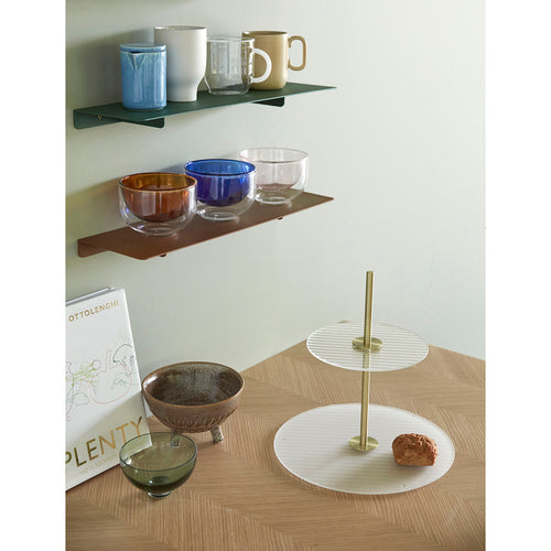 Hübsch etagere Ripple - glas/ijzer - ø30xh31cm - vtwonen shop