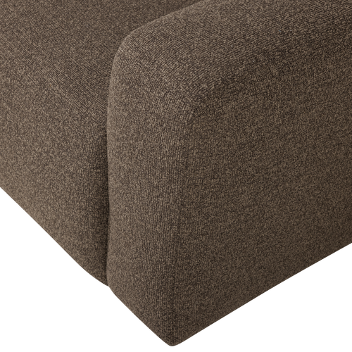 WOOOD 1-zits bank arm rechts Mojo Base - Bouclé - Bruin - 74x105x97