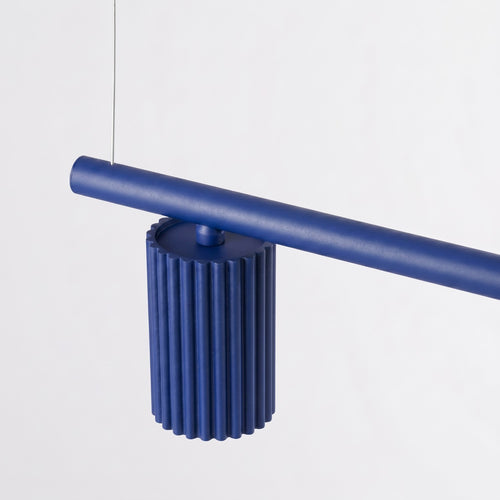 Sollux Lighting Kroonluchter KARBON 4 ultramarijn - 122x6,5x212cm