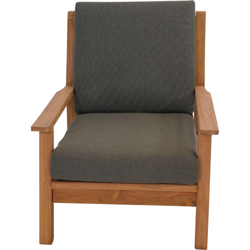 Lesli Living bistrostoel teak - zwart - 65,5x86x82,5cm