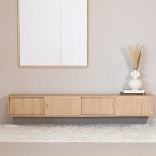 DÉJA Living Tv-Meubel Ilja - Metaal/Eikenhout - Naturel - 200cm - vtwonen shop