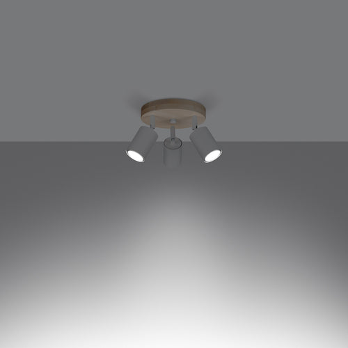 Sollux Lighting Plafondlamp VERDO 3P wit - 33x33x17cm