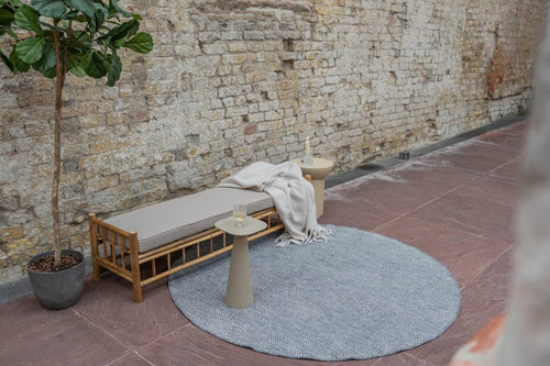 Eva Interior Buitenkleed Dahl Rond - Grijs - Dubbelzijdig - 240 x 240 cm - vtwonen shop