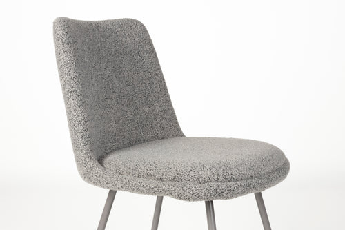 Housecraft Living Fijs Eetkamerstoelen Grijs - Set van 2
