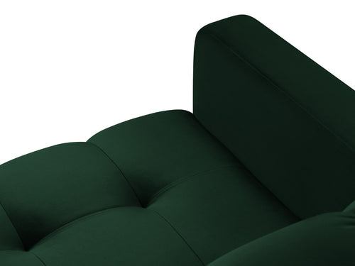 Cosmopolitan Design Fauteuil Bali flueel, flessengroen - 96x87x75cm