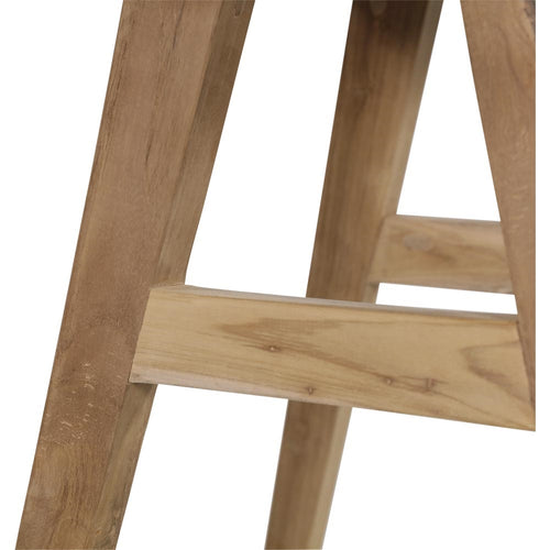 Lesli Living krukje teak - zwart - 40x30x50cm