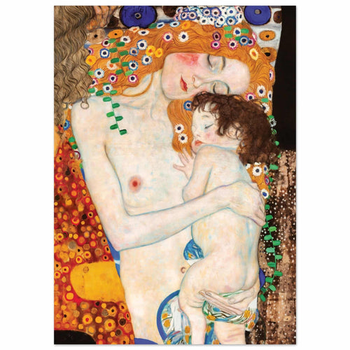 Artfulprints Poster Gustav Klimt - The three ages of the woman   - 50x70 cm - Meerkleurig
