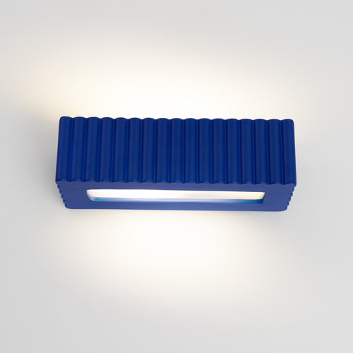 Sollux Lighting Wandlamp keramiek RIGATA ultramarijn - 34x12x10cm