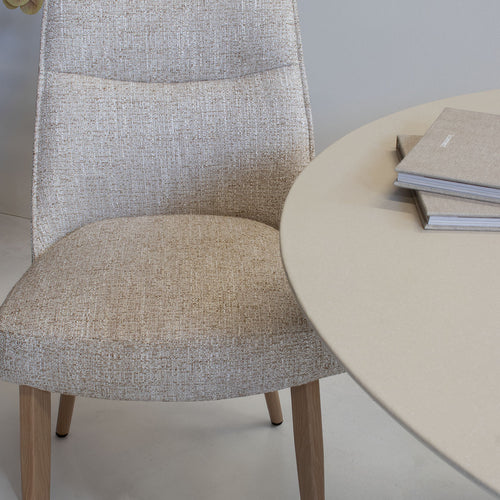 DÉJA Living Eetkamerstoel Meau - Beige/Naturel - Zithoogte 47cm - Set van 2 - vtwonen shop