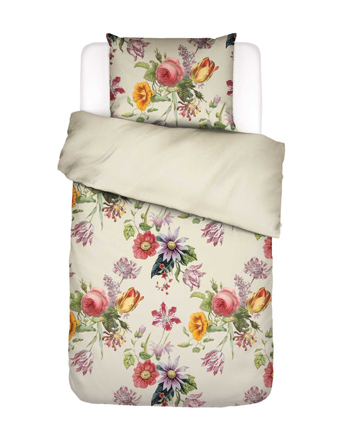 Essenza Florea dekbedovertrek - Eenpersoons – 140x200/220 cm - Vanille