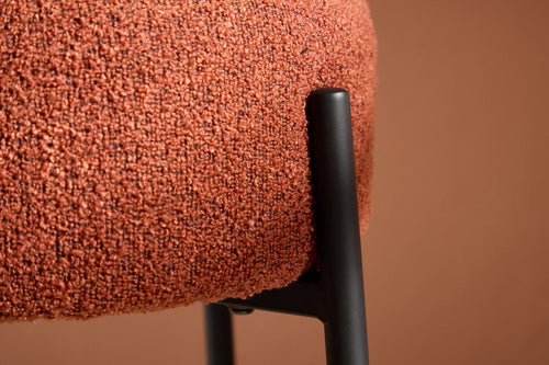 Rebellenclub Barkruk Mossby - RoodBruin BouclŽ - vtwonen shop