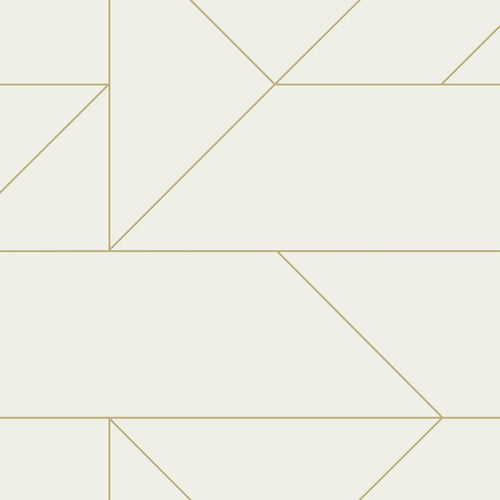 Origin Wallcoverings behang grafische lijnen beige en goud - 0,53 x 10,05 m - 347720 - vtwonen shop