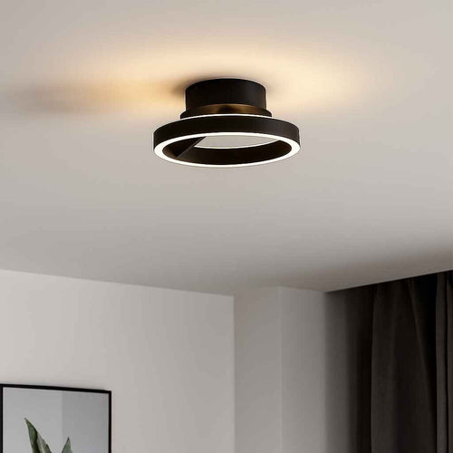 Freelight plafondlamp Pilota - 2 lichts - 30  x 12   cm - zwart