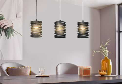 EGLO  hanglamp Cremella - e27 - 94 cm - zwart
