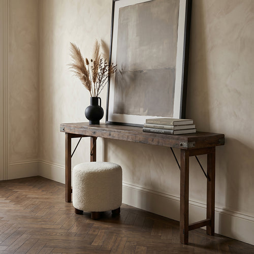 Raw materials tafel - bruin - opklapbaar - 170x40x76 cm