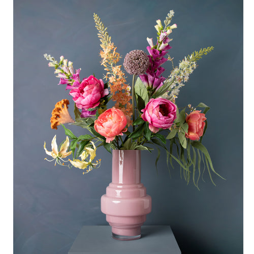 Madame Fleurie zijden boeket Midsummer Dream Grande - Contempary style - met vaas - vtwonen shop