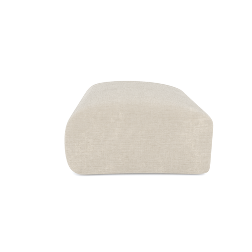 Sia Home - Poefs MYRA - Fluweel met structuur - Beige - 75cm - vtwonen shop