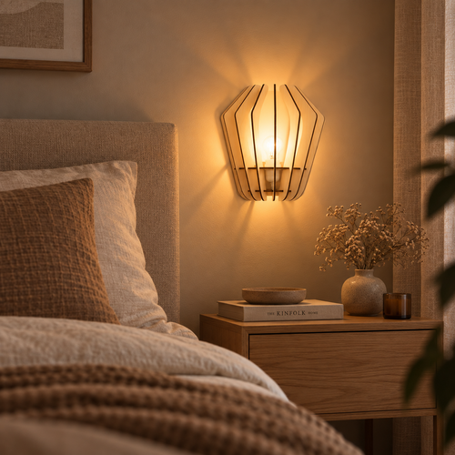 Bomerango Wall Spin houten wandlamp small