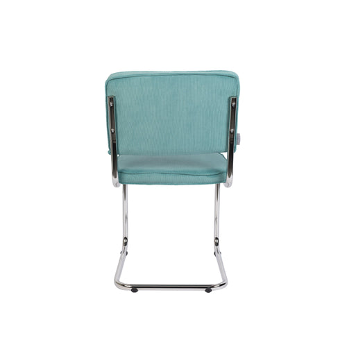 Zuiver Ridge Rib Eetkamerstoelen  Blauw - Set van 2 - vtwonen shop