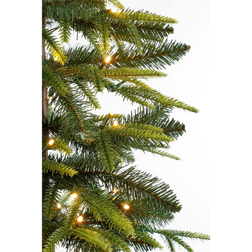 Black Box Trees Lodge Kunstkerstboom met Verlichting en Timer- en Dimfunctie - H155 x  Ø48 cm - Groen
