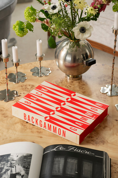 Printworks Spel Classic - Art of Backgammon - Rood/Crème