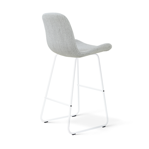 Nolon Nino-Fé barkruk grijs melange - wit onderstel - 75 cm - vtwonen shop