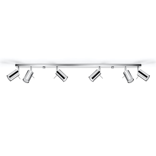 Sollux Lighting Plafondlamp RING 6L chroom - 118x6x16cm