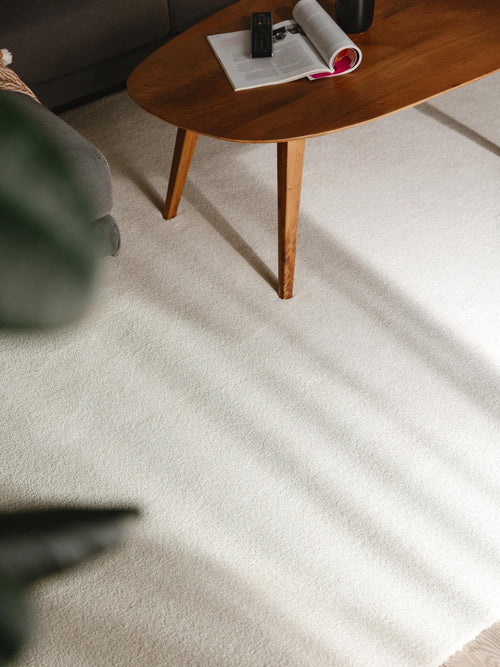 benuta wasbaar shaggy vloerkleed Melvin - crème - 250x350 cm