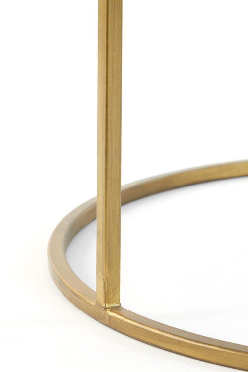 Light & Living salontafel DUARTE - Ø75x44cm - goud - Set van 2 - vtwonen shop