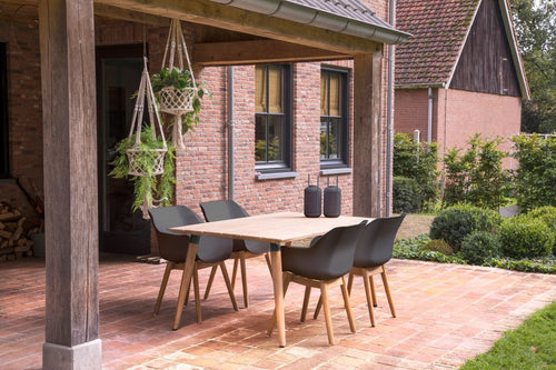 Hartman Tuinstoel Sophie - Antraciet/Naturel - Set Van 2