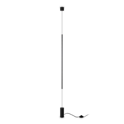 Ideal Lux FILO Geïntegreerde LED hanglamp zwart, 3000K, niet dimbaar