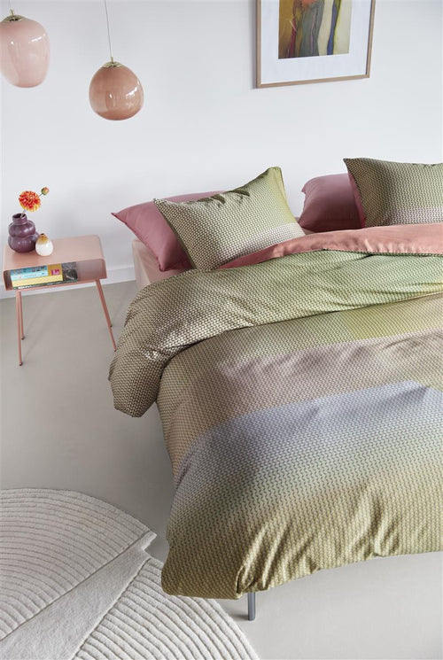 Beddinghouse Dutch Design dekbedovertrek Glossy - 140x200/220 cm - groen - vtwonen shop