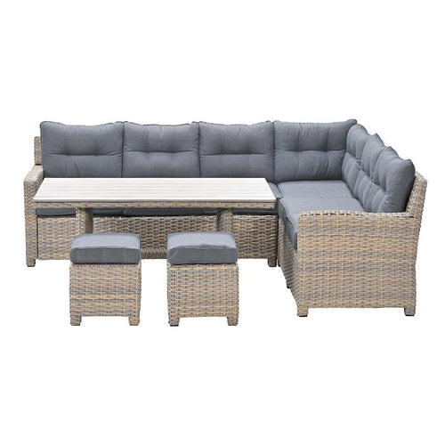 Garden Impressions Alaska lounge dining set 5-delig rechts - vintage willow