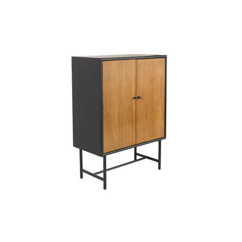 Housecraft Living Coztilla Kast/ Opbergkast Laag Zwart/ Bruin - vtwonen shop